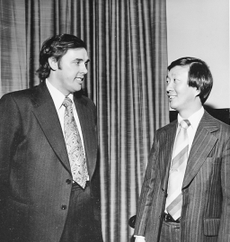 George Hockham & Charles Kao at the Rank Prize presentation